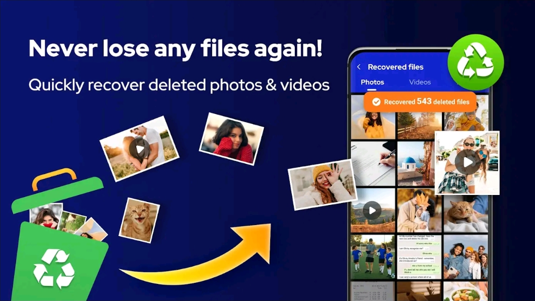 Recover Everything Has Deleted by one Click.